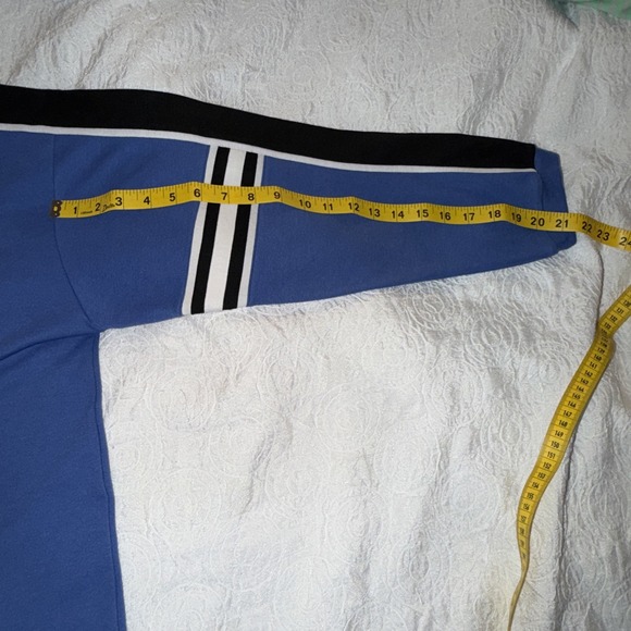 Unionbay Crewneck Sweatshirt Blue Black Stripe XL Fits Like Men's Large - Picture 7 of 9